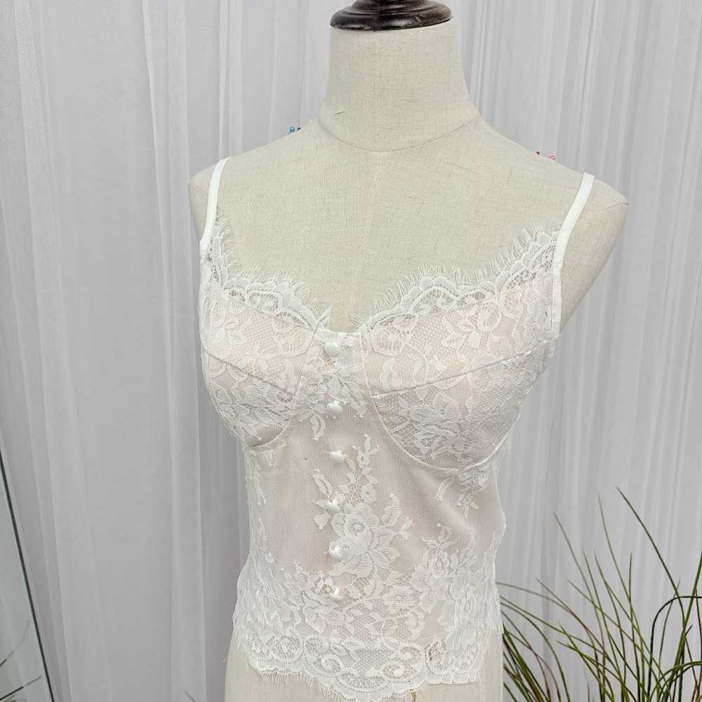 New White Lace Camisole
